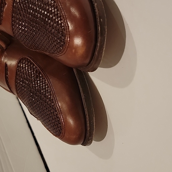 Allen Edmonds Lake Bluff Weave Dress Loafers Carlsbad Brown Leather 14 D - Picture 9 of 14